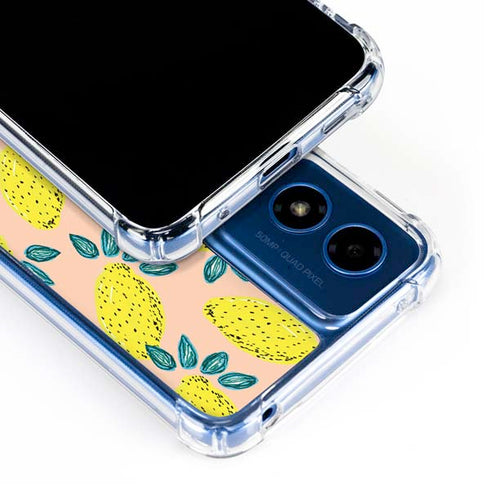 Bouffants and Broken Hearts Lemon Party Moto G 5G (2024) Clear Case